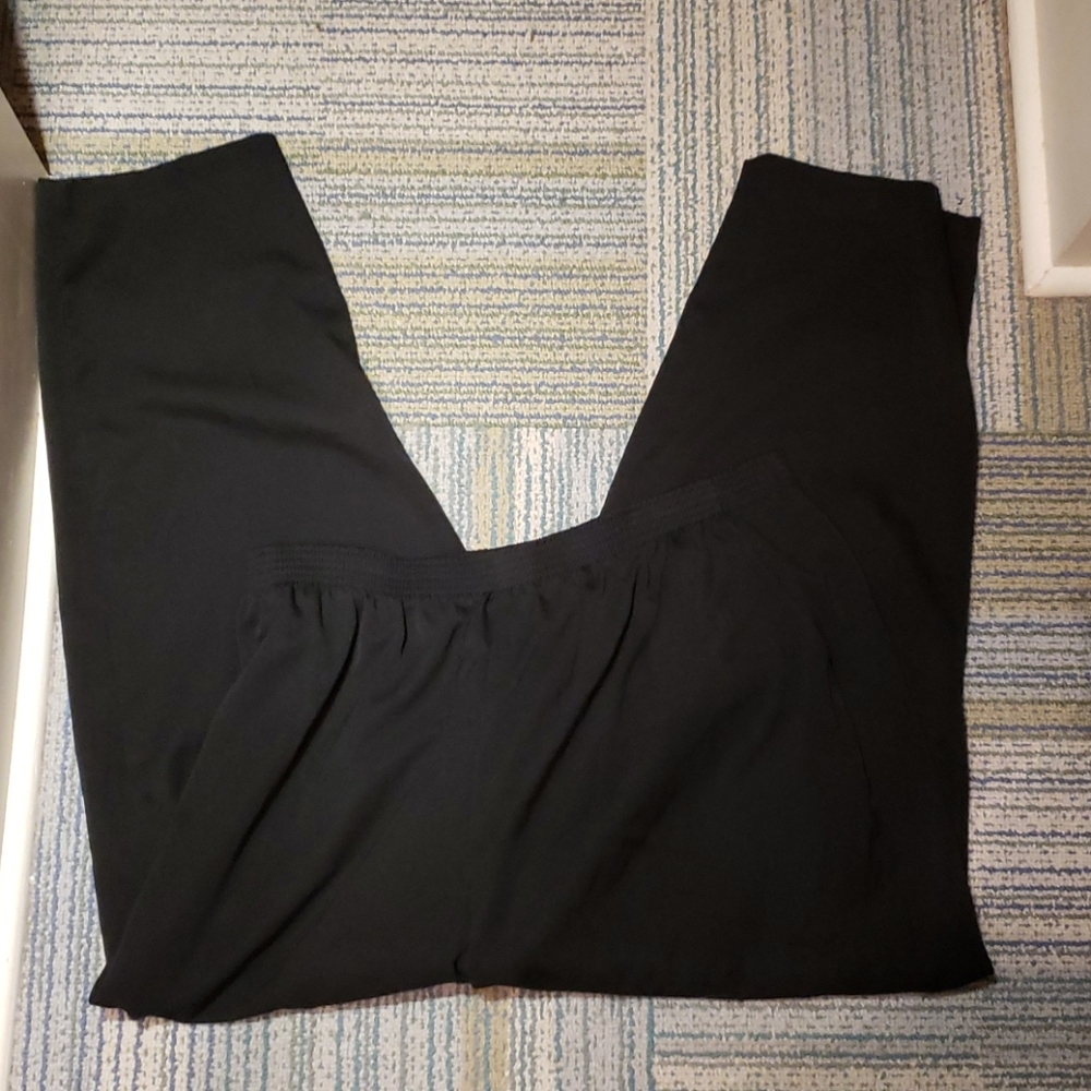 Briggs New York Womens Black Pull On Slacks